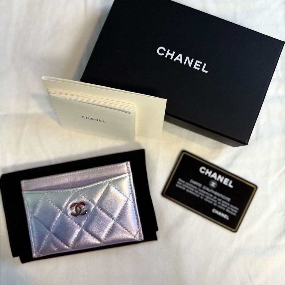 Chanel Iridescent Card Holder Full Inclusion